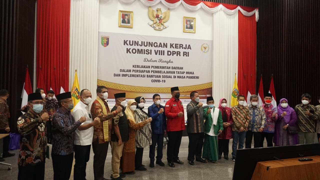 16Rektor Hadiri Kunker Komisi VIII DPRI RI di Mahan Agung Gubernur Lampung 29092021