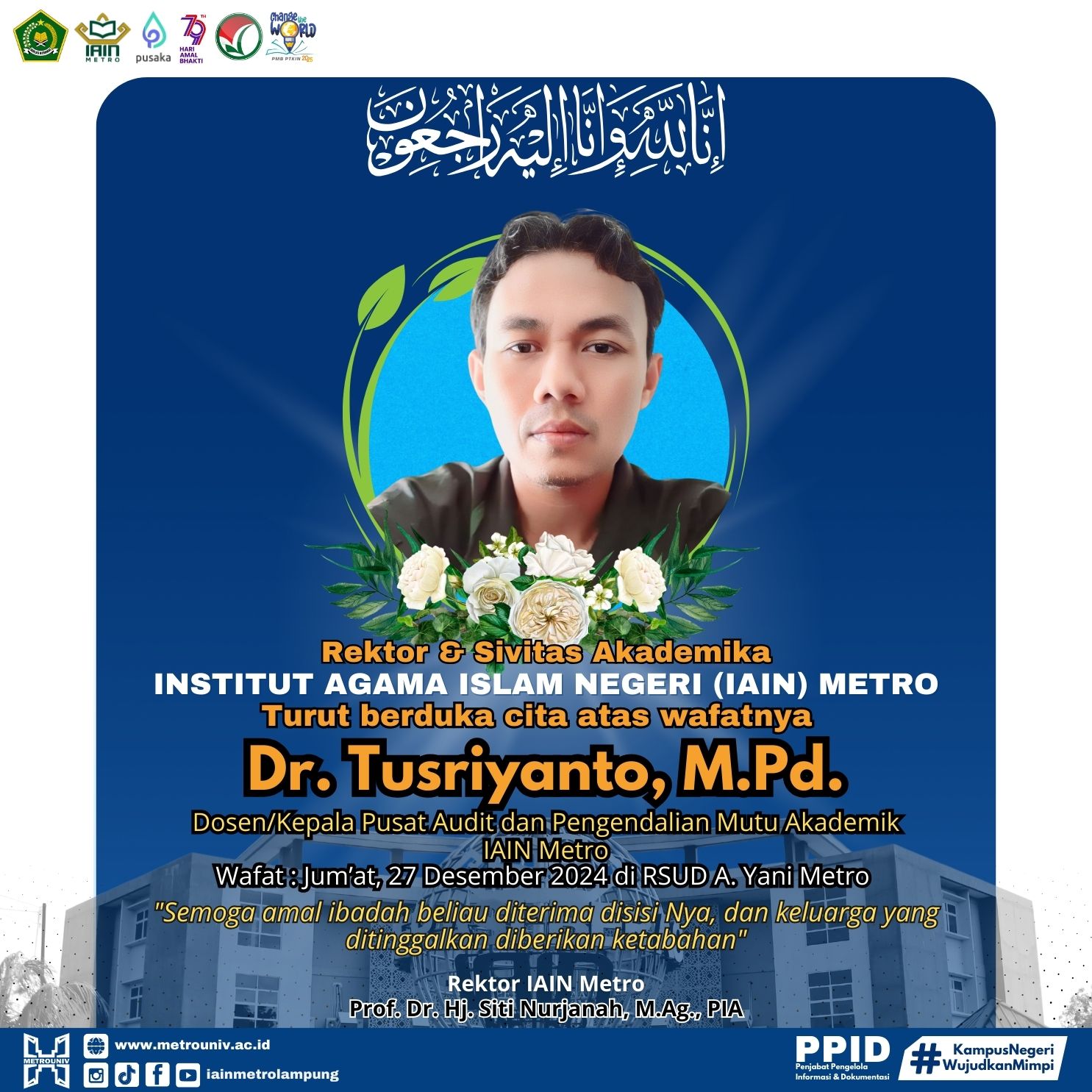 dUKA tUSRIYANTO 27 dESEMBER 2024