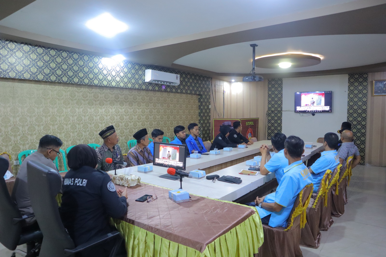 zoom meeting mahasiswa dan polres 1 cooling ssyem pilkada