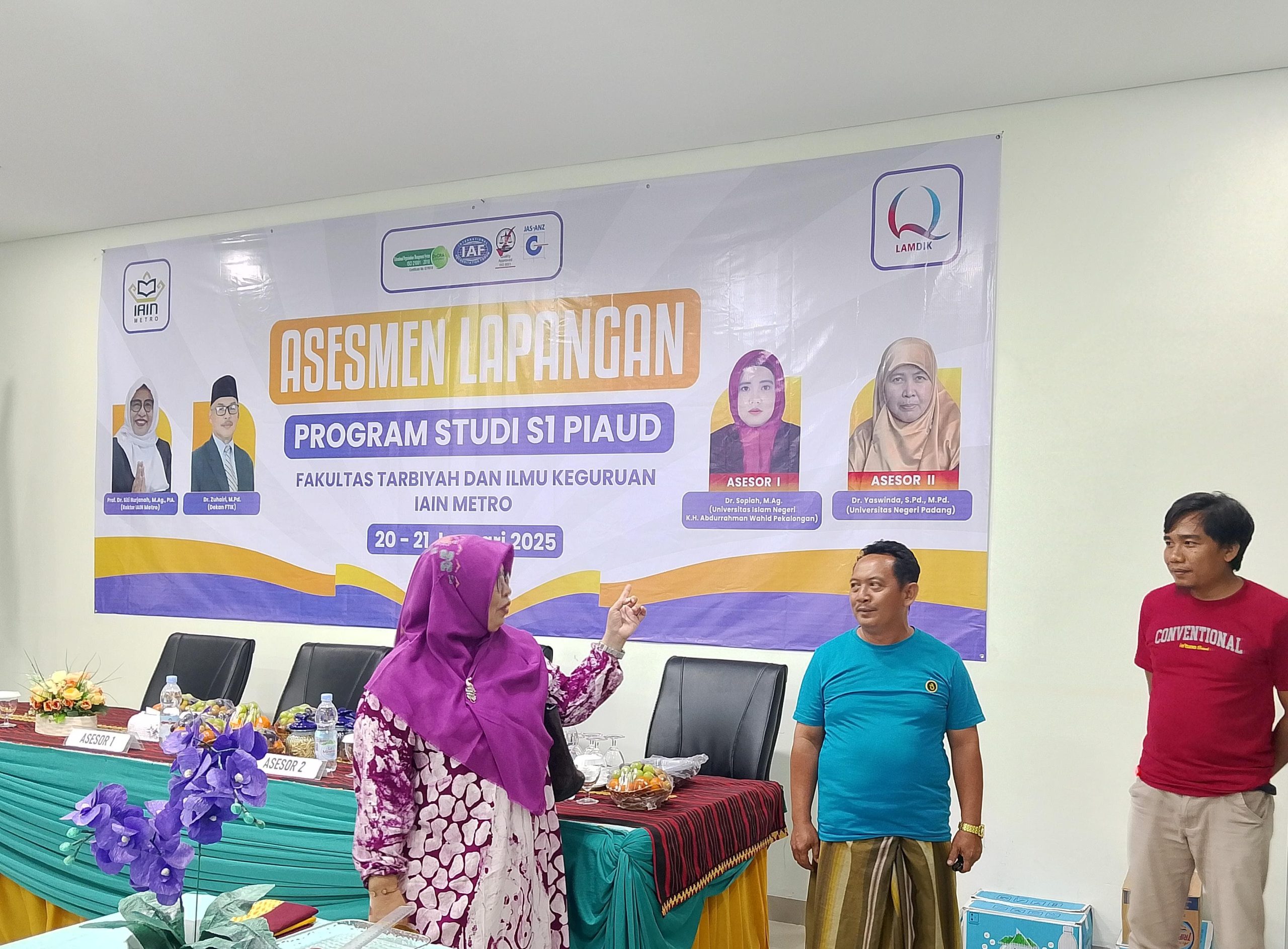 rektor tinjau perispan AL PIAUD 1