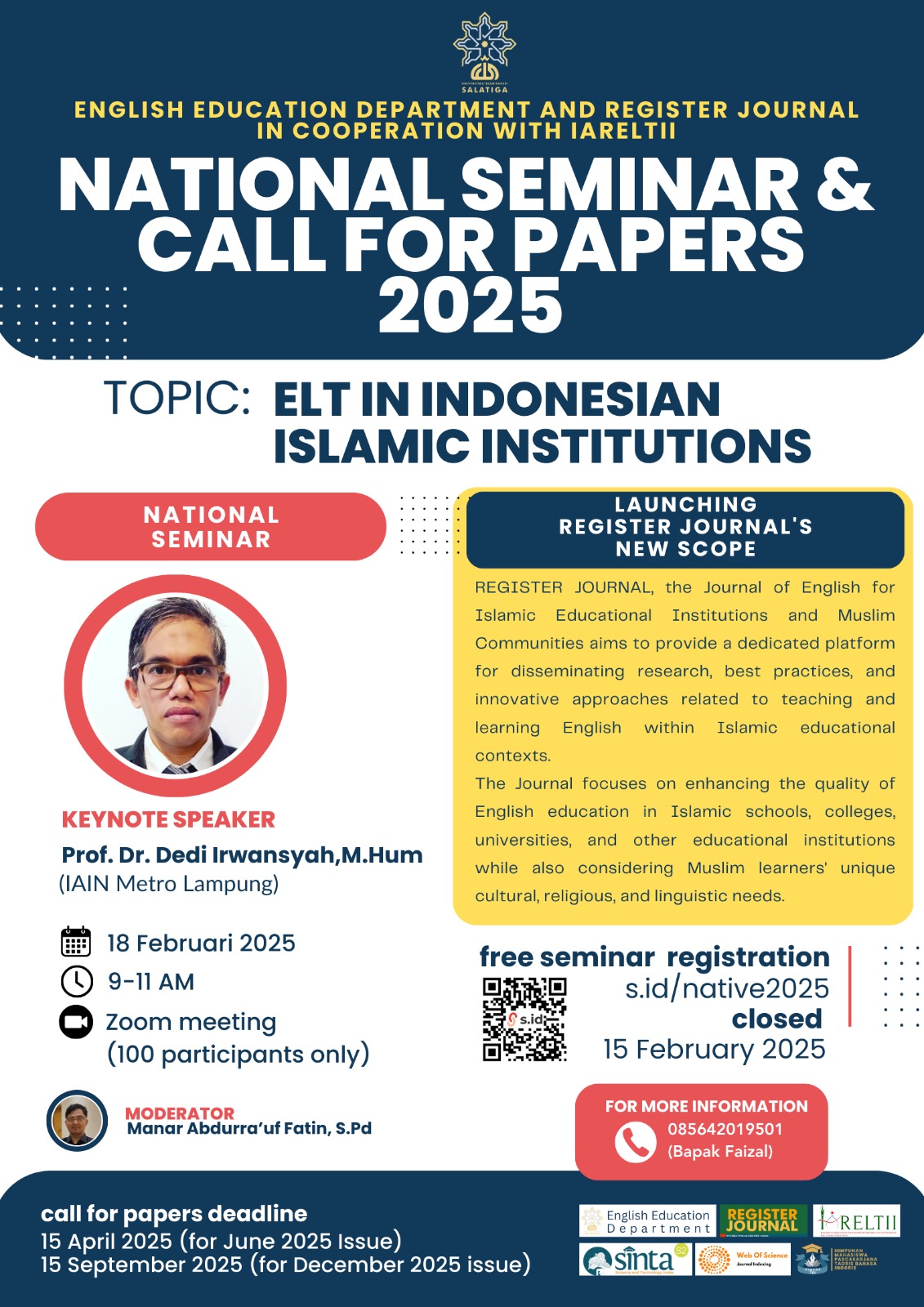 Flyer Keynote SPeaker Prof Dedi