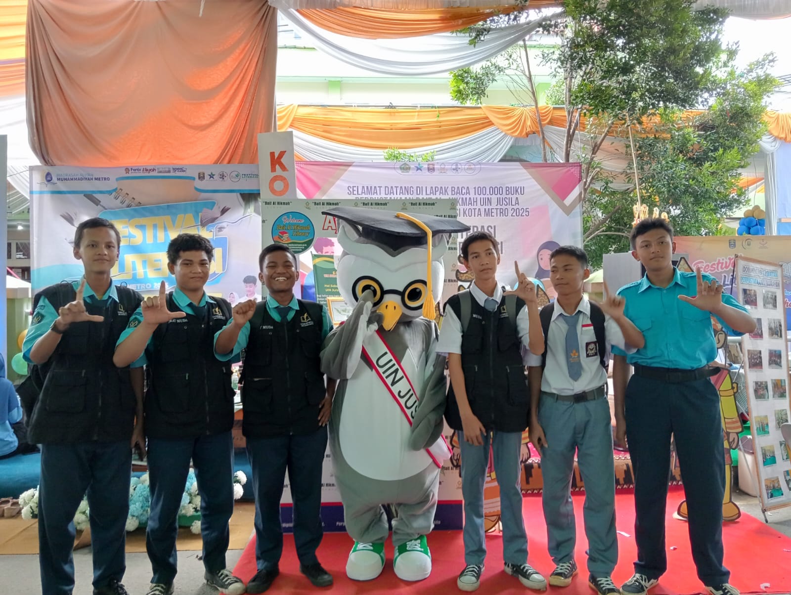 Pameran Laoak Baca Perpusarda Metro