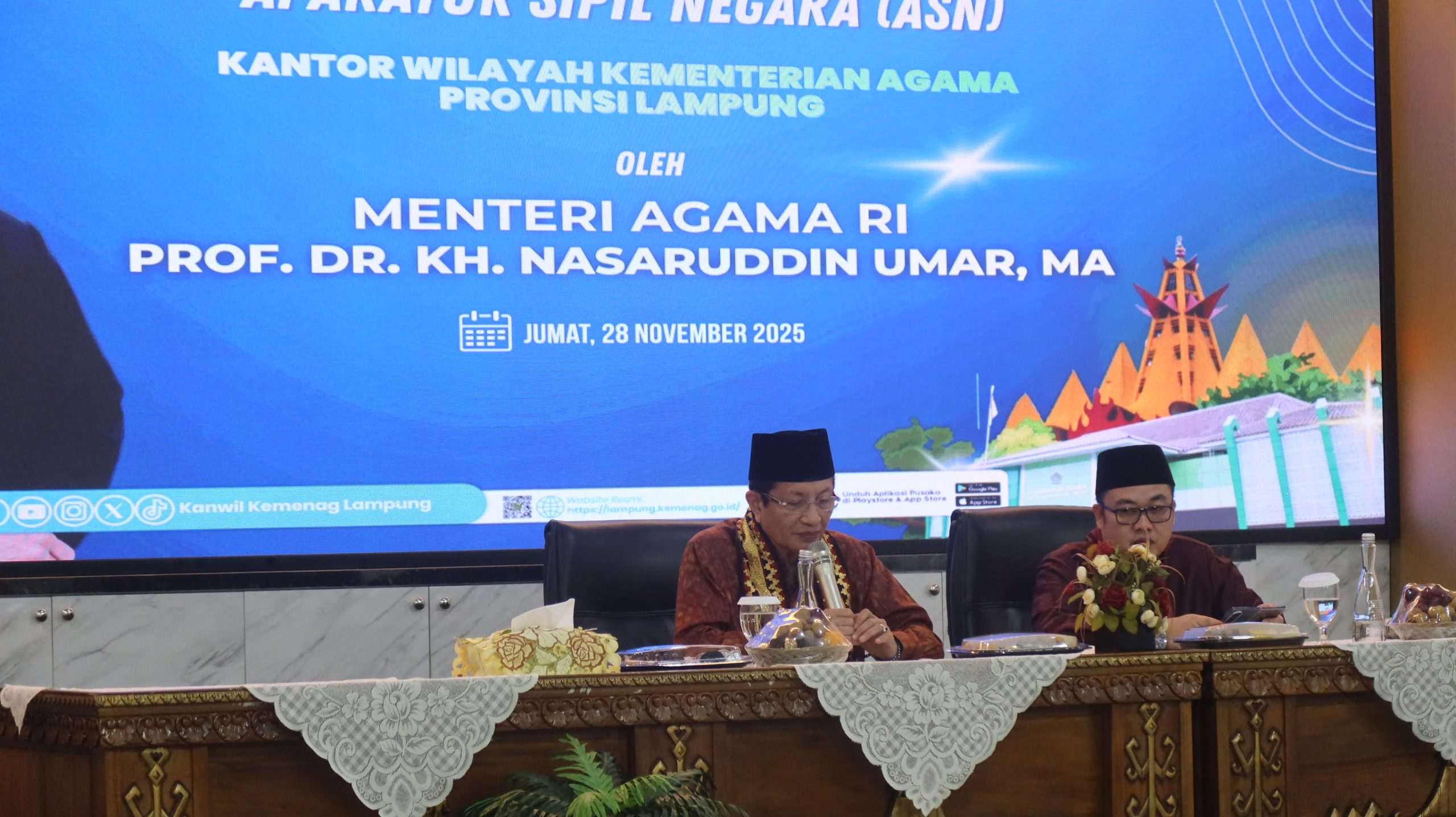 Menag sampaikan materi 1