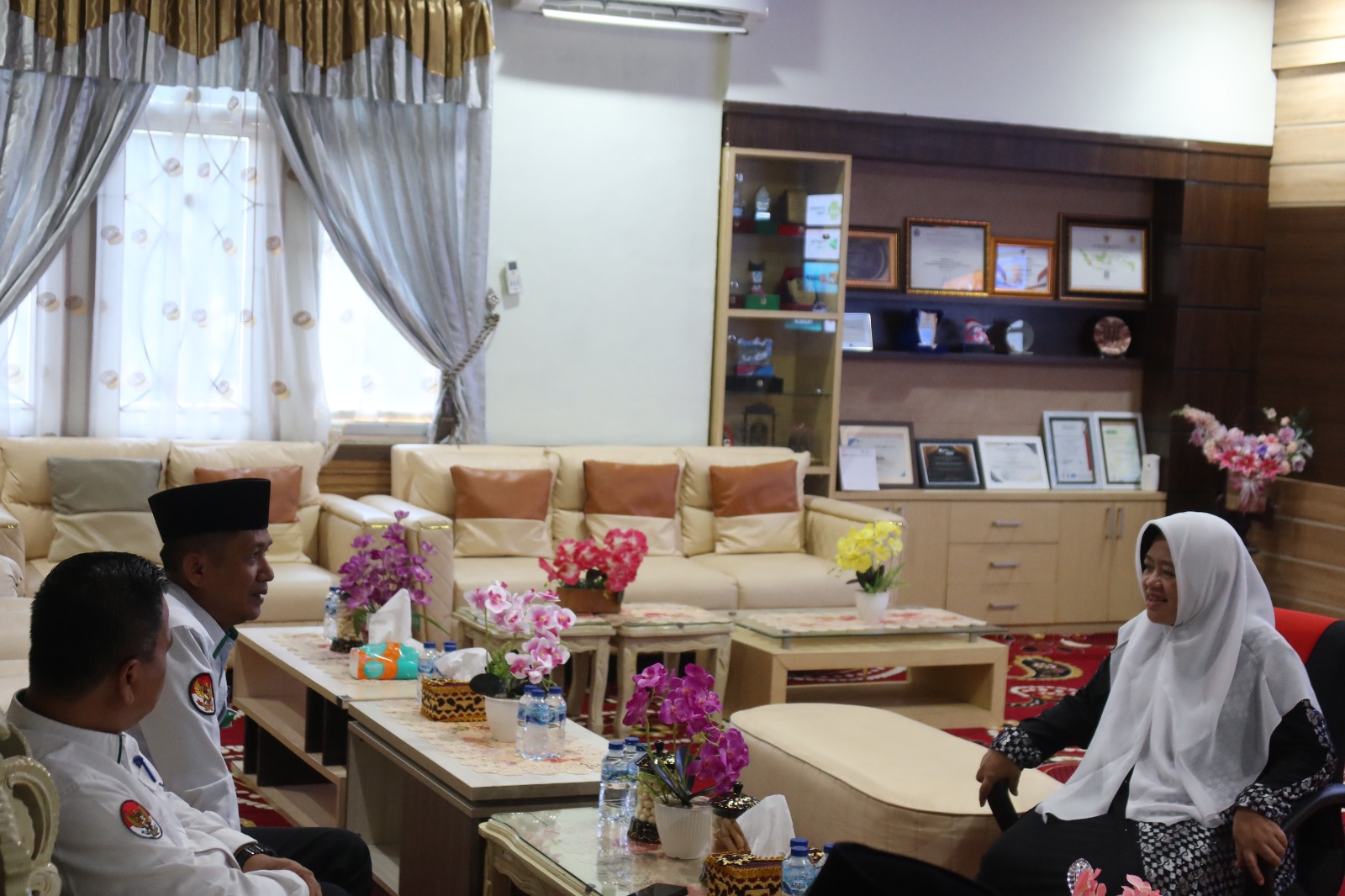 Terima kunjungan KAn kemanag dan Kepala MAN 1 Metro 5