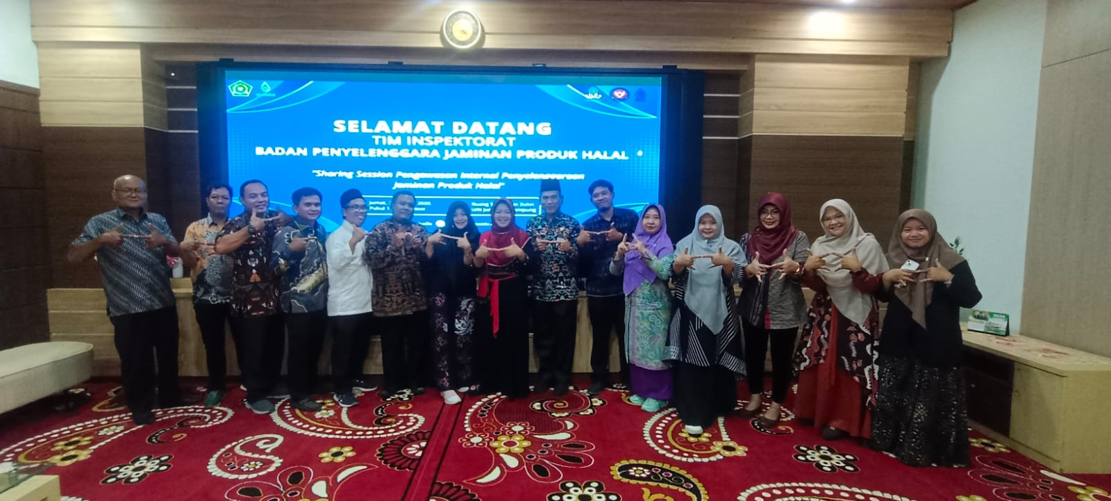 Sambutan rektor kepada tim inspektorat BJPH