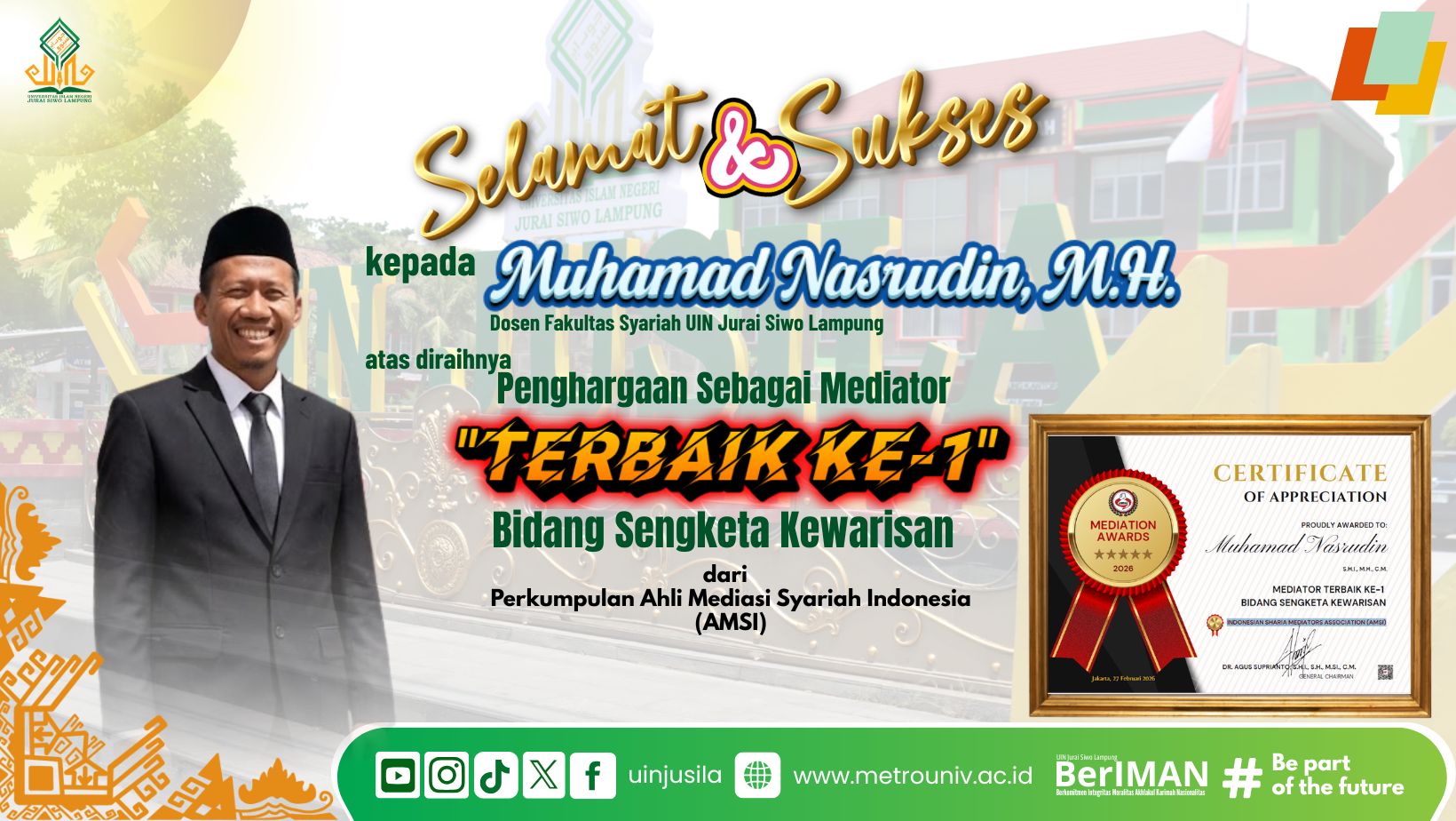 Ucapan selamat nasrudin