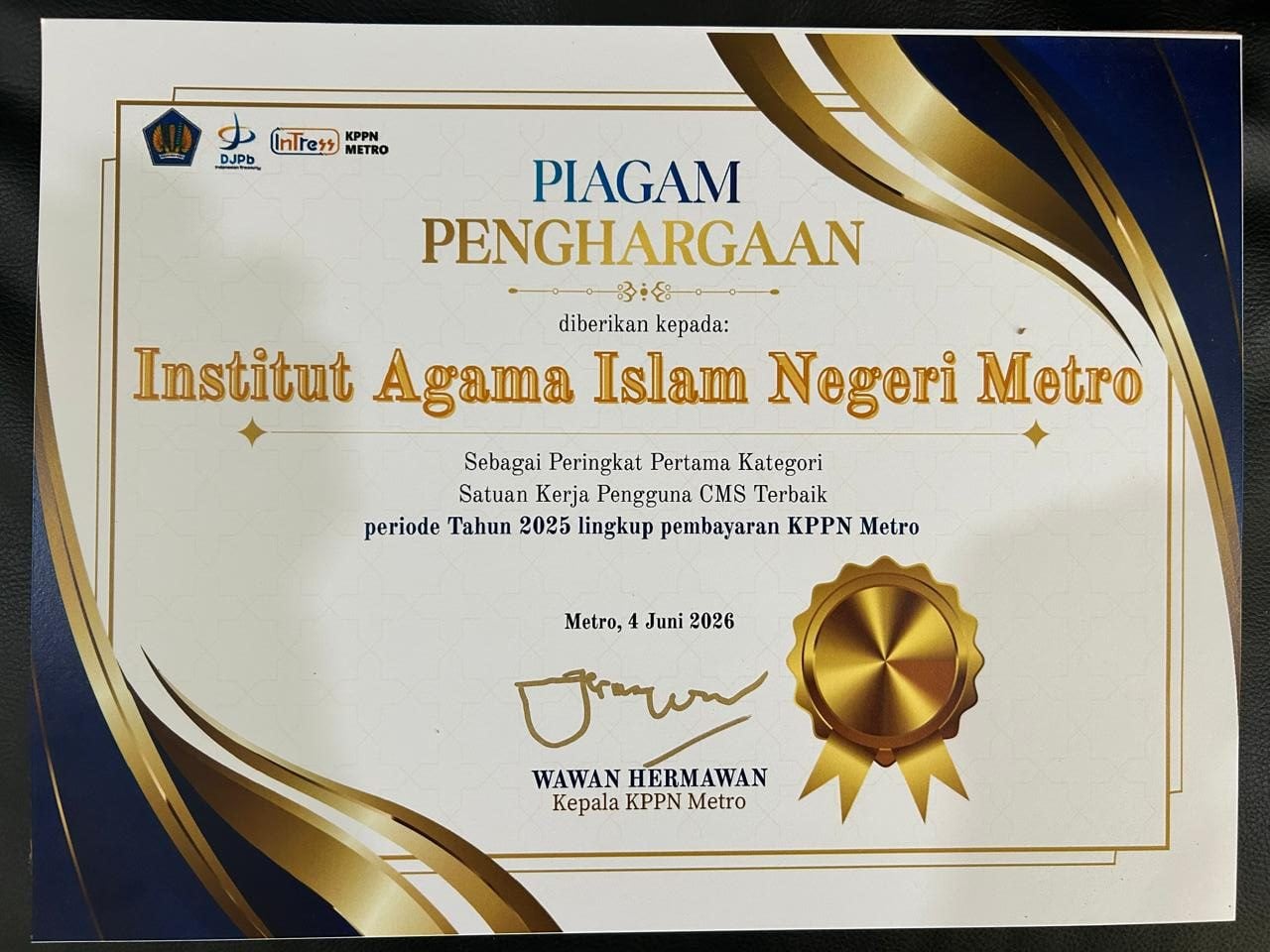 Piagam Pengelolaan Keangan